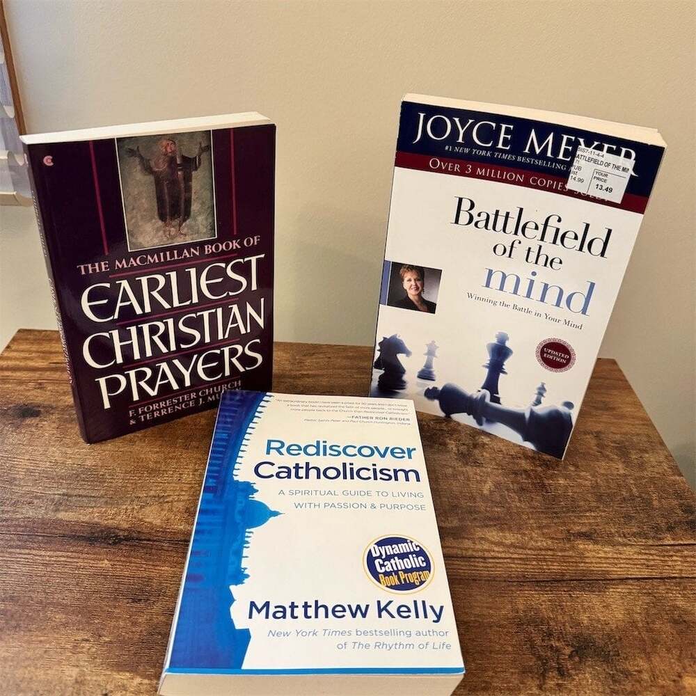 Christian/Catholic Spiritual Books Lot of 3 Joyce Meyer Matthew Kelly